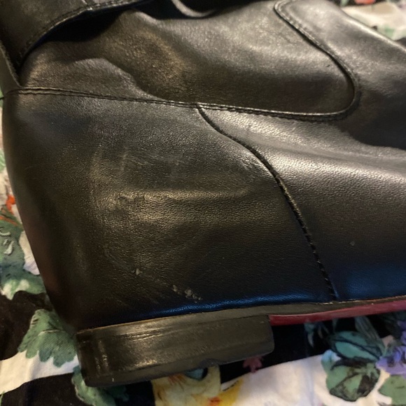 Christian Louboutin Limited Edition Over-the-knee leather/suede wrap-tie boots - Picture 10 of 10